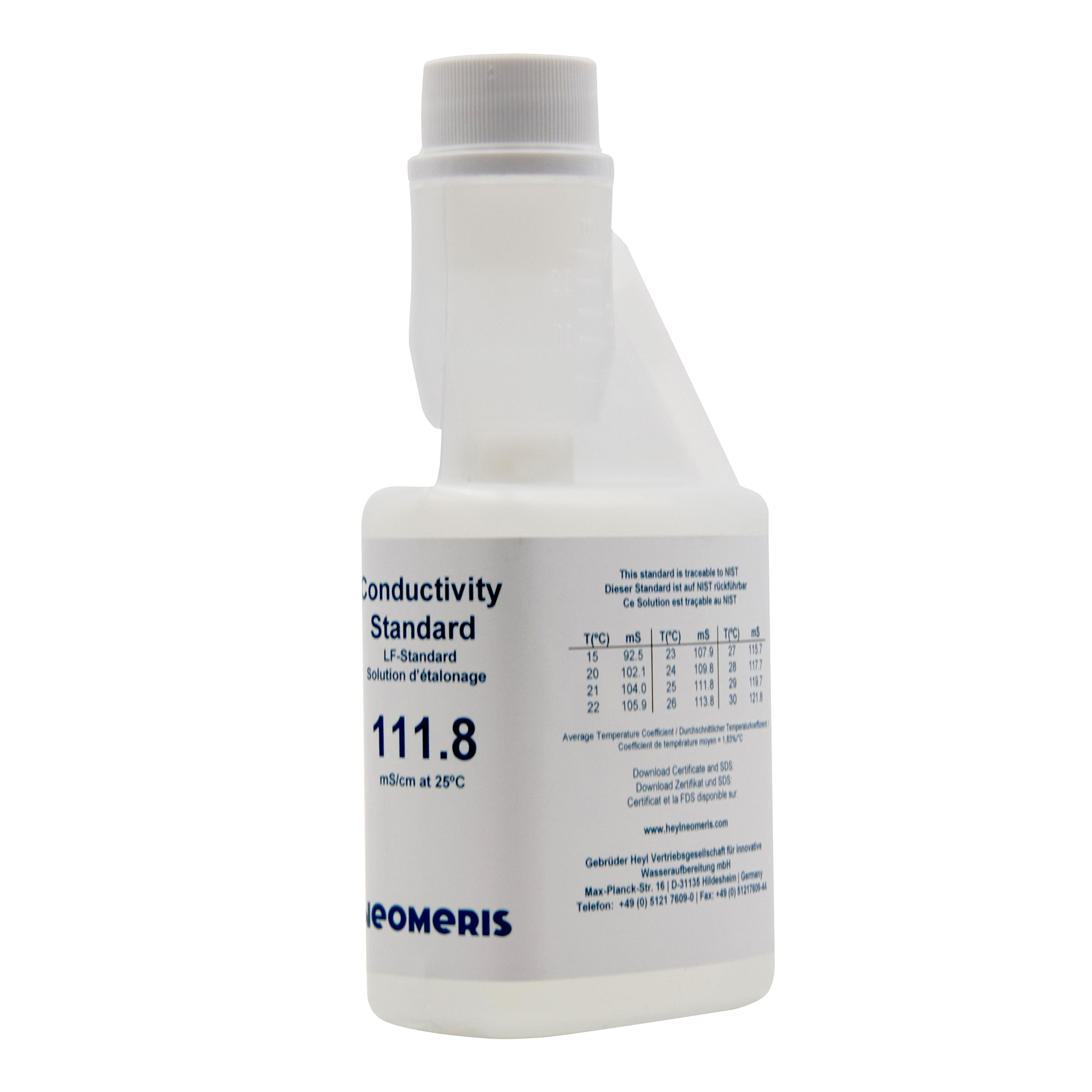 Conductivity calibration solution